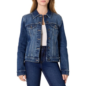image:imageAmazon Essentials Womens RegularFit Denim Trucker JacketStone Dark Wash