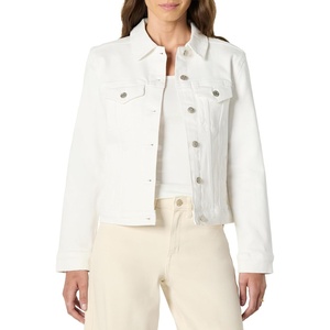 image:imageAmazon Essentials Womens RegularFit Denim Trucker JacketWhite