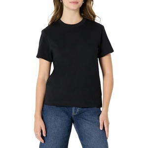 image:imageAmazon Essentials Womens RelaxedFit Cotton Crewneck TShirtBlack