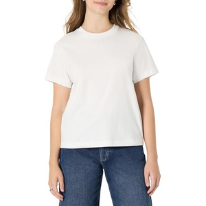image:imageAmazon Essentials Womens RelaxedFit Cotton Crewneck TShirtWhite