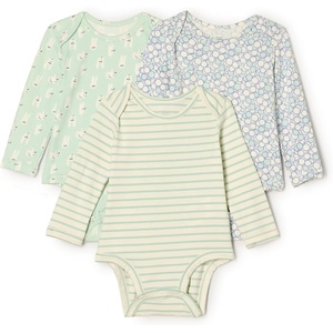 image:imageAmazon Essentials x Sofia Grainge Unisex Babies Long Sleeve Crew Neck BodysuitRabbitsRound TreesStripe