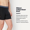 image:imageAmazon Essentials Mens Breathable Cotton Boxer Briefs TagFree Pack of 5Black
