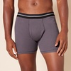 image:imageAmazon Essentials Mens Breathable Cotton Boxer Briefs TagFree Pack of 5BlackCharcoalGrey Heather