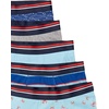 image:imageAmazon Essentials Mens Breathable Cotton Boxer Briefs TagFree Pack of 5Blue StripeCrabsGrey HeatherLight BlueSharks