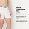 image:imageAmazon Essentials Mens Breathable Cotton Boxer Briefs TagFree Pack of 5White