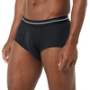 image:imageAmazon Essentials Mens Breathable Ribbed Knit Briefs with Elasticized Waistband MultipacksBlack