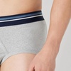 image:imageAmazon Essentials Mens Breathable Ribbed Knit Briefs with Elasticized Waistband MultipacksDeep Blue  Navy  Light Grey Heather