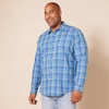 image:imageAmazon Essentials Mens RegularFit LongSleeve Casual Poplin Shirt Button Front Business Casual CollaredAqua Blue Plaid