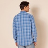 image:imageAmazon Essentials Mens RegularFit LongSleeve Casual Poplin Shirt Button Front Business Casual CollaredAqua Blue Plaid