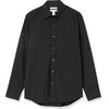 image:imageAmazon Essentials Mens RegularFit LongSleeve Casual Poplin Shirt Button Front Business Casual CollaredBlack