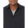 image:imageAmazon Essentials Mens RegularFit LongSleeve Casual Poplin Shirt Button Front Business Casual CollaredBlack
