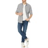 image:imageAmazon Essentials Mens RegularFit LongSleeve Casual Poplin Shirt Button Front Business Casual CollaredBlack Gingham