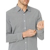 image:imageAmazon Essentials Mens RegularFit LongSleeve Casual Poplin Shirt Button Front Business Casual CollaredBlack Gingham