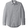 image:imageAmazon Essentials Mens RegularFit LongSleeve Casual Poplin Shirt Button Front Business Casual CollaredBlack Gingham