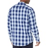 image:imageAmazon Essentials Mens RegularFit LongSleeve Casual Poplin Shirt Button Front Business Casual CollaredBlue Buffalo Check