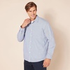 image:imageAmazon Essentials Mens RegularFit LongSleeve Casual Poplin Shirt Button Front Business Casual CollaredBlue Checks
