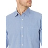 image:imageAmazon Essentials Mens RegularFit LongSleeve Casual Poplin Shirt Button Front Business Casual CollaredBlue Gingham