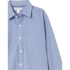 image:imageAmazon Essentials Mens RegularFit LongSleeve Casual Poplin Shirt Button Front Business Casual CollaredBlue Gingham