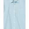 image:imageAmazon Essentials Mens RegularFit LongSleeve Casual Poplin Shirt Button Front Business Casual CollaredBlue Green Checked