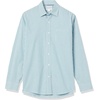 image:imageAmazon Essentials Mens RegularFit LongSleeve Casual Poplin Shirt Button Front Business Casual CollaredBlue Green Checked