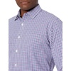 image:imageAmazon Essentials Mens RegularFit LongSleeve Casual Poplin Shirt Button Front Business Casual CollaredBlue Purple Gingham