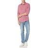 image:imageAmazon Essentials Mens RegularFit LongSleeve Casual Poplin Shirt Button Front Business Casual CollaredBlue Washed Red Plaid