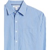 image:imageAmazon Essentials Mens RegularFit LongSleeve Casual Poplin Shirt Button Front Business Casual CollaredBlue White Stripe
