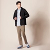 image:imageAmazon Essentials Mens RegularFit LongSleeve Casual Poplin Shirt Button Front Business Casual CollaredBlue White Vertical Stripe