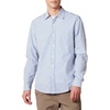 image:imageAmazon Essentials Mens RegularFit LongSleeve Casual Poplin Shirt Button Front Business Casual CollaredBlue White Vertical Stripe