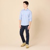 image:imageAmazon Essentials Mens RegularFit LongSleeve Casual Poplin Shirt Button Front Business Casual CollaredFrench Blue