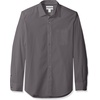 image:imageAmazon Essentials Mens RegularFit LongSleeve Casual Poplin Shirt Button Front Business Casual CollaredGrey