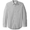 image:imageAmazon Essentials Mens RegularFit LongSleeve Casual Poplin Shirt Button Front Business Casual CollaredGrey Gingham