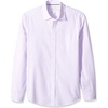 image:imageAmazon Essentials Mens RegularFit LongSleeve Casual Poplin Shirt Button Front Business Casual CollaredLavender White Double Stripe