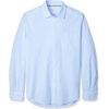 image:imageAmazon Essentials Mens RegularFit LongSleeve Casual Poplin Shirt Button Front Business Casual CollaredLight Blue