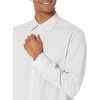 image:imageAmazon Essentials Mens RegularFit LongSleeve Casual Poplin Shirt Button Front Business Casual CollaredLight Grey White Checked
