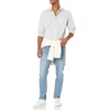 image:imageAmazon Essentials Mens RegularFit LongSleeve Casual Poplin Shirt Button Front Business Casual CollaredLight Grey White Checked