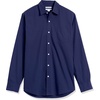 image:imageAmazon Essentials Mens RegularFit LongSleeve Casual Poplin Shirt Button Front Business Casual CollaredNavy