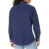 image:imageAmazon Essentials Mens RegularFit LongSleeve Casual Poplin Shirt Button Front Business Casual CollaredNavy