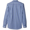 image:imageAmazon Essentials Mens RegularFit LongSleeve Casual Poplin Shirt Button Front Business Casual CollaredNavy White Plaid