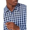 image:imageAmazon Essentials Mens RegularFit LongSleeve Casual Poplin Shirt Button Front Business Casual CollaredNavy White Plaid