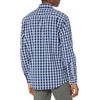 image:imageAmazon Essentials Mens RegularFit LongSleeve Casual Poplin Shirt Button Front Business Casual CollaredNavy White Plaid