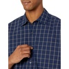 image:imageAmazon Essentials Mens RegularFit LongSleeve Casual Poplin Shirt Button Front Business Casual CollaredNavy Windowpane