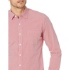 image:imageAmazon Essentials Mens RegularFit LongSleeve Casual Poplin Shirt Button Front Business Casual CollaredRed Gingham