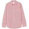 image:imageAmazon Essentials Mens RegularFit LongSleeve Casual Poplin Shirt Button Front Business Casual CollaredRed Gingham