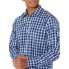 image:imageAmazon Essentials Mens RegularFit LongSleeve Casual Poplin Shirt Button Front Business Casual CollaredRedBlue  Plaid