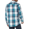 image:imageAmazon Essentials Mens RegularFit LongSleeve Casual Poplin Shirt Button Front Business Casual CollaredTeal Blue Navy Large Plaid