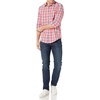 image:imageAmazon Essentials Mens RegularFit LongSleeve Casual Poplin Shirt Button Front Business Casual CollaredWashed Red Windowpane