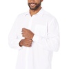 image:imageAmazon Essentials Mens RegularFit LongSleeve Casual Poplin Shirt Button Front Business Casual CollaredWhite