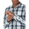 image:imageAmazon Essentials Mens RegularFit LongSleeve Casual Poplin Shirt Button Front Business Casual CollaredWhite Navy Large Plaid
