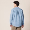 image:imageAmazon Essentials Mens RegularFit LongSleeve Lightweight Cotton Chambray Shirt with PocketsBlue